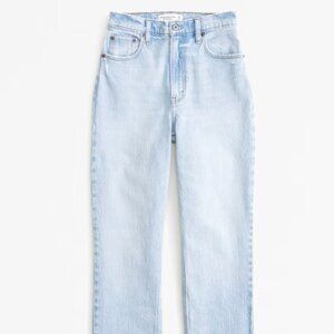 Abercrombie Curve Love 90's Ultra High Waisted Straight Jeans